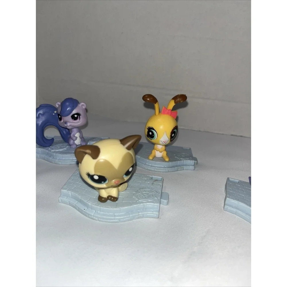 McDonald's Littlest Pet Shop Bobblehead Toys , Connecting Lot Of 4